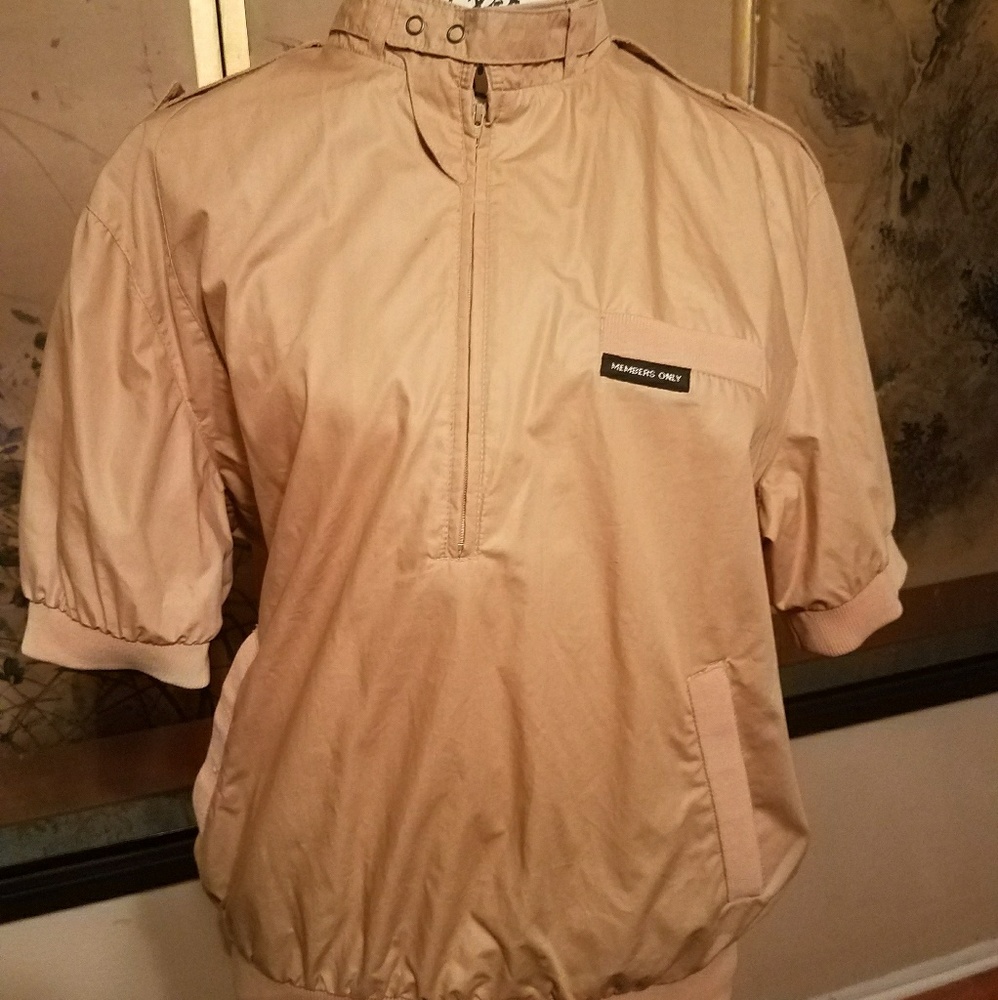 Vintage, half zip Member's Only pullover